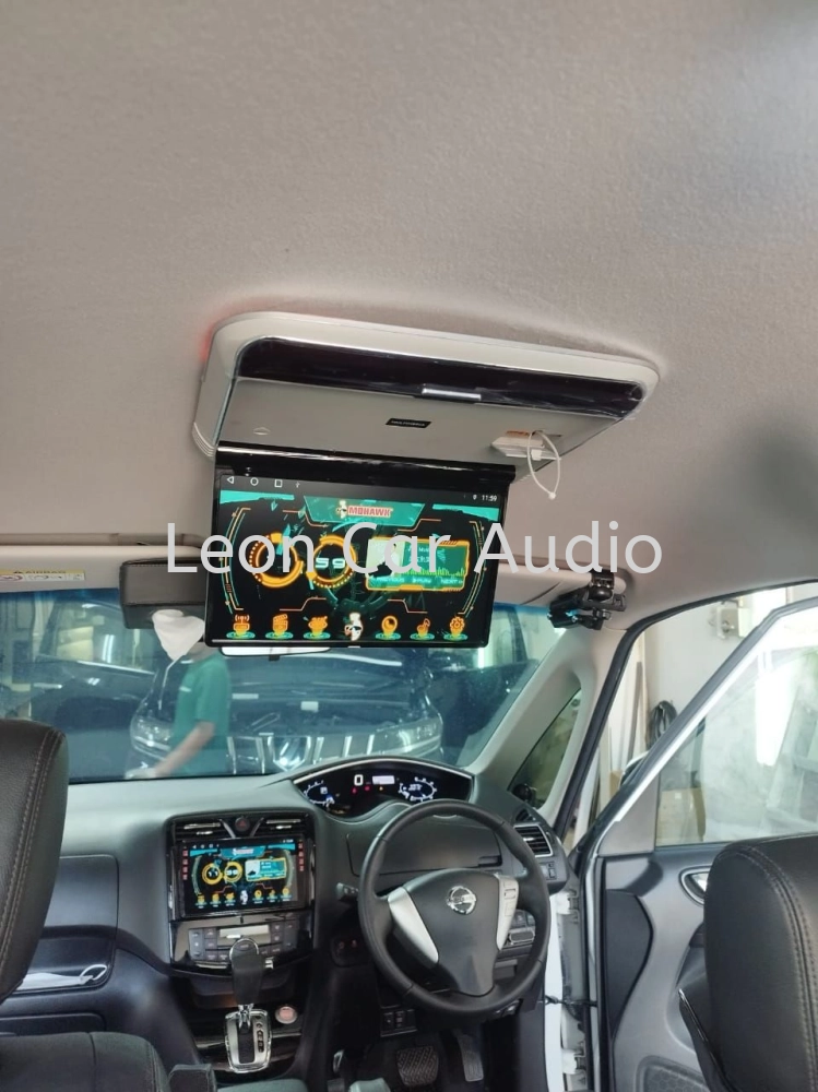 Nissan Serena c26 14" fhd hdmi usb mp4 roof led monitor