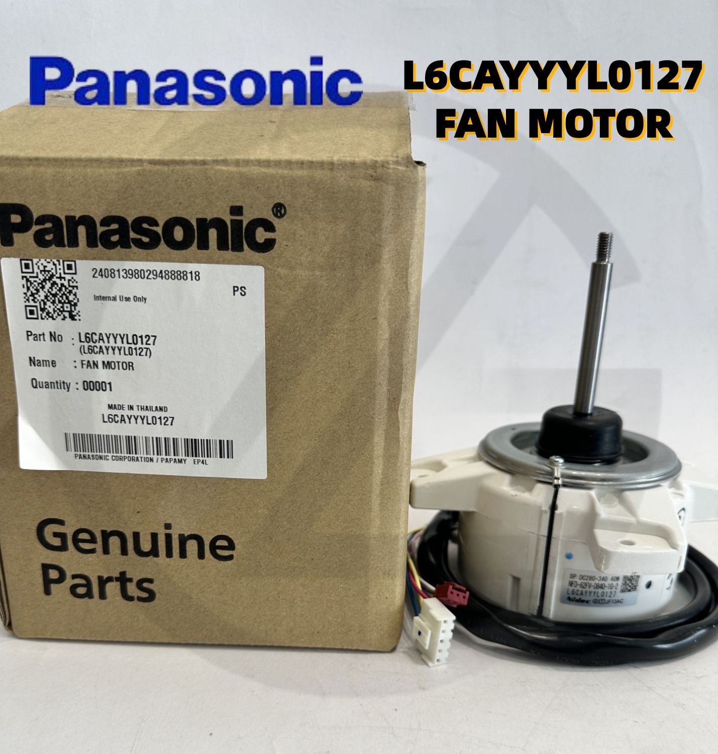L6CAYYYL0127 Panasonic Outdoor Fan Motor 2.0 HP 2.5 HP