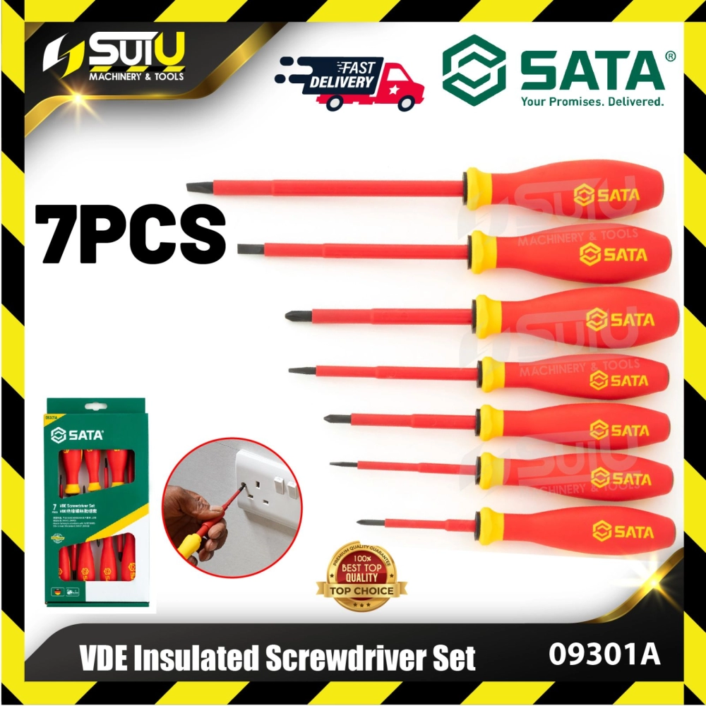 SATA 09301A 7PCS VDE Insulated Screwdriver Set