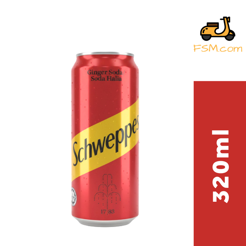 Schweppes Ginger Soda 320ml (12 cans)