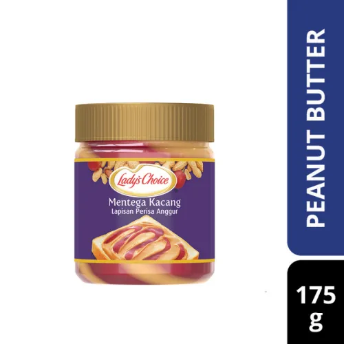 LADY'S CHOICE GRAPE STRIPE PEANUT BUTTER (12 X 175G)