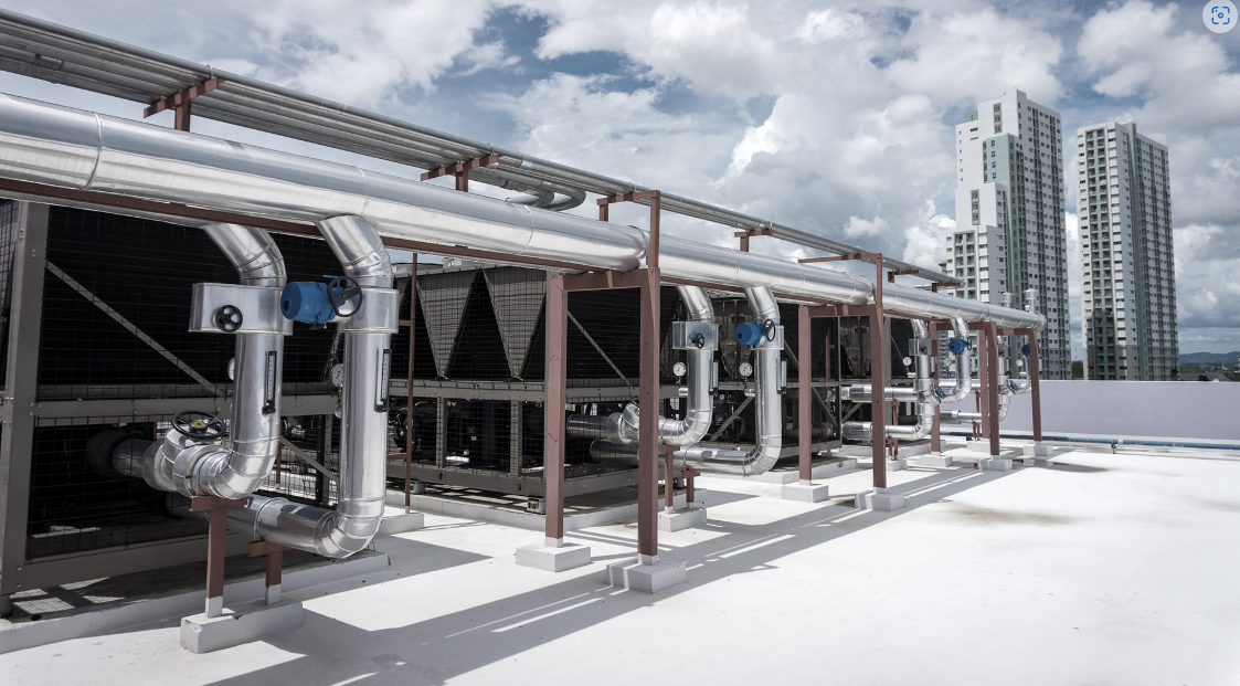 Commercial building chiller installation spesifications