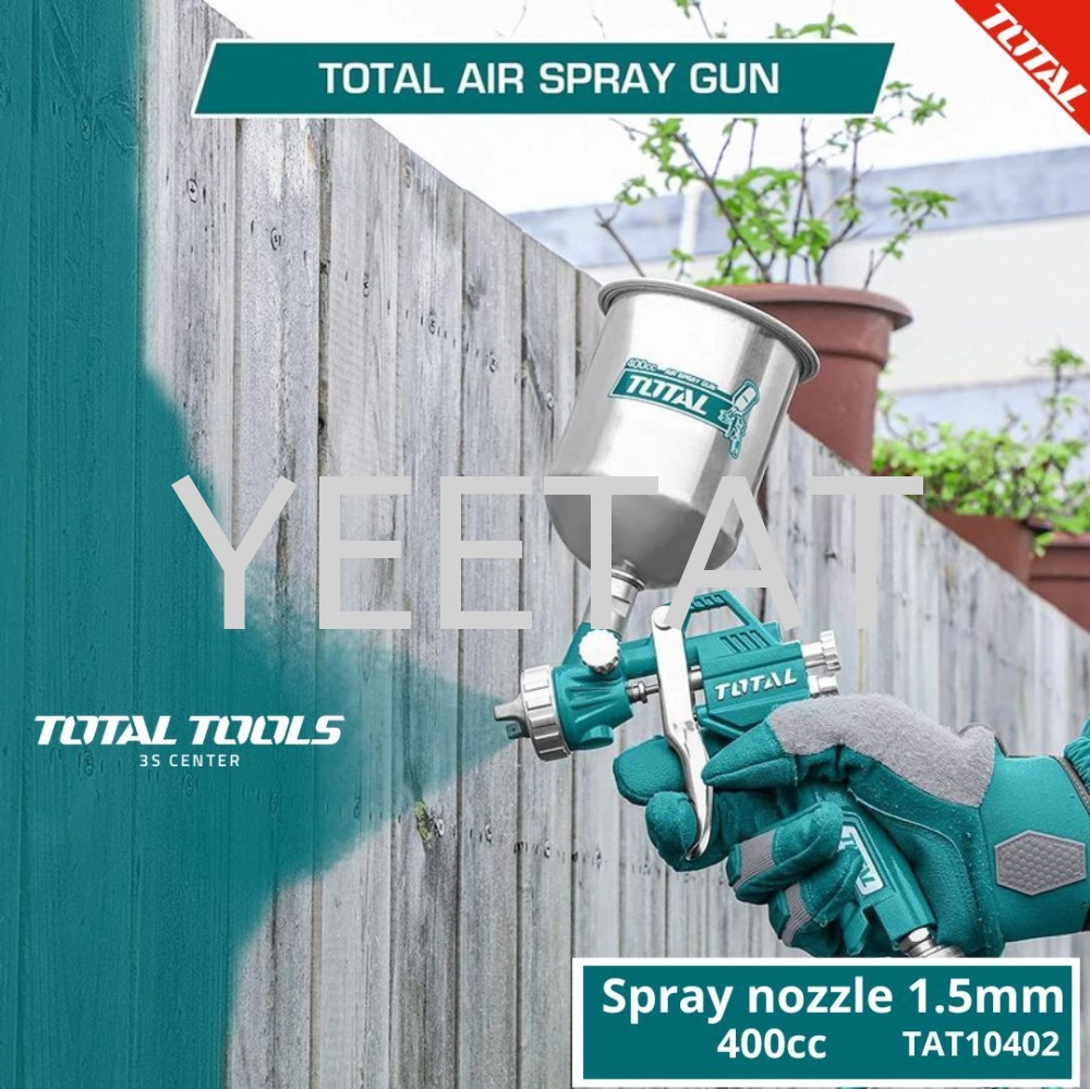 [ TOTAL ] TAT10402 AIR SPRAY GUN (400CC)