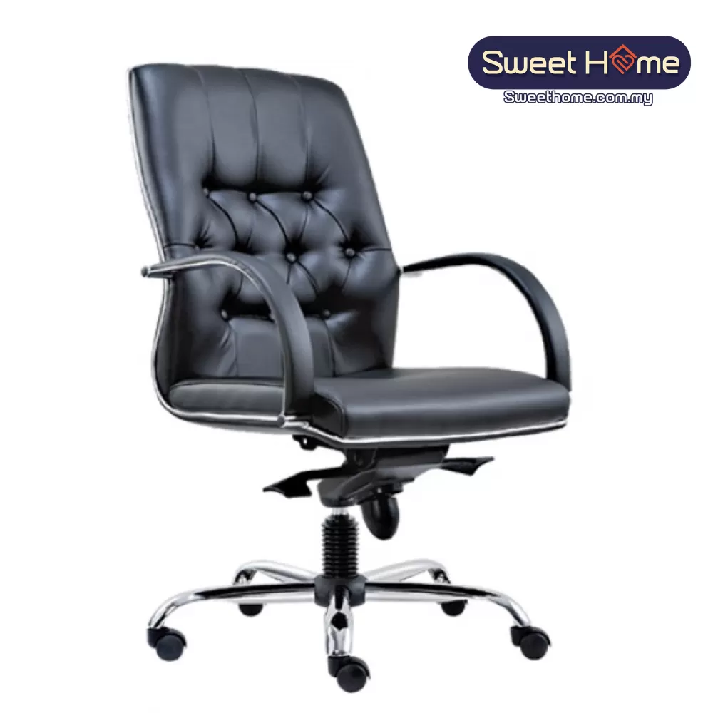 MORO Chesterfield Medium Back Office Chair | Office Chair Penang