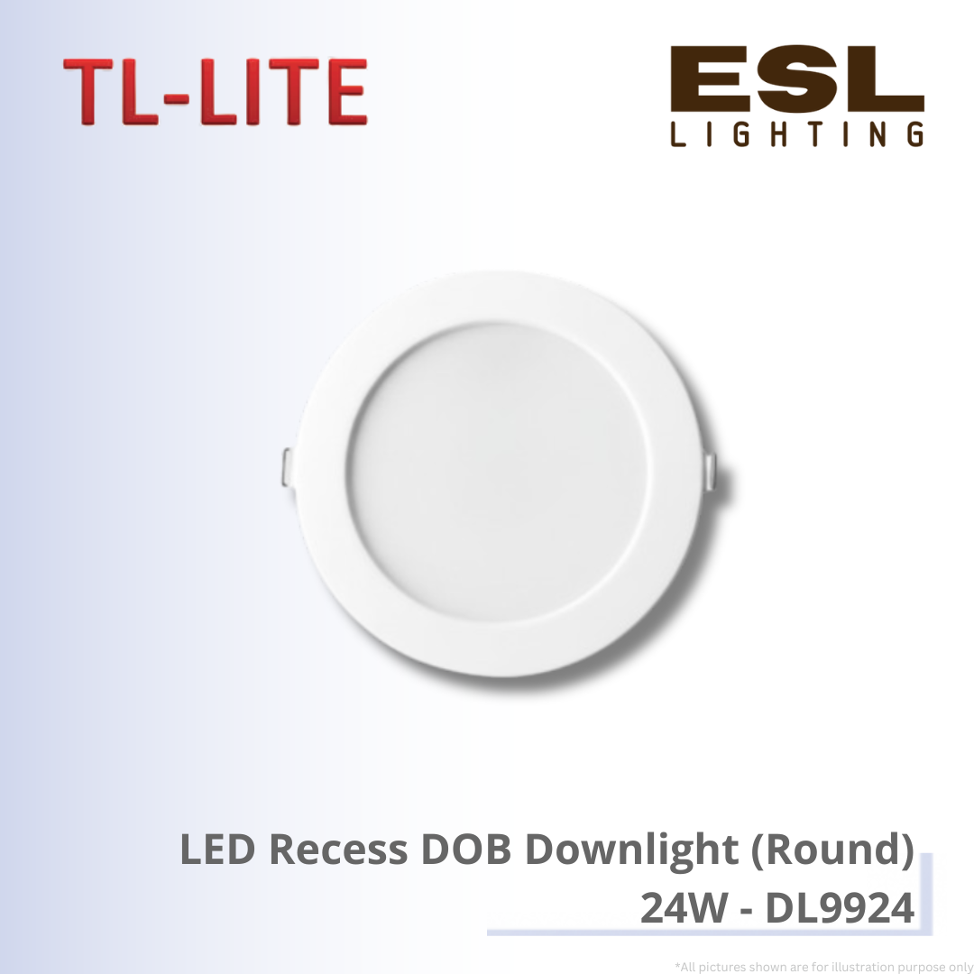 TL-LITE LED Recess DOB Downlight (Round) 24W - DL9924