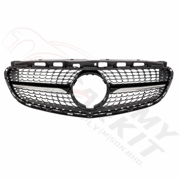 MERCEDES BENZ E CLASS W212 FACELIFT DIAMOND GRILLE BLACK CHROME