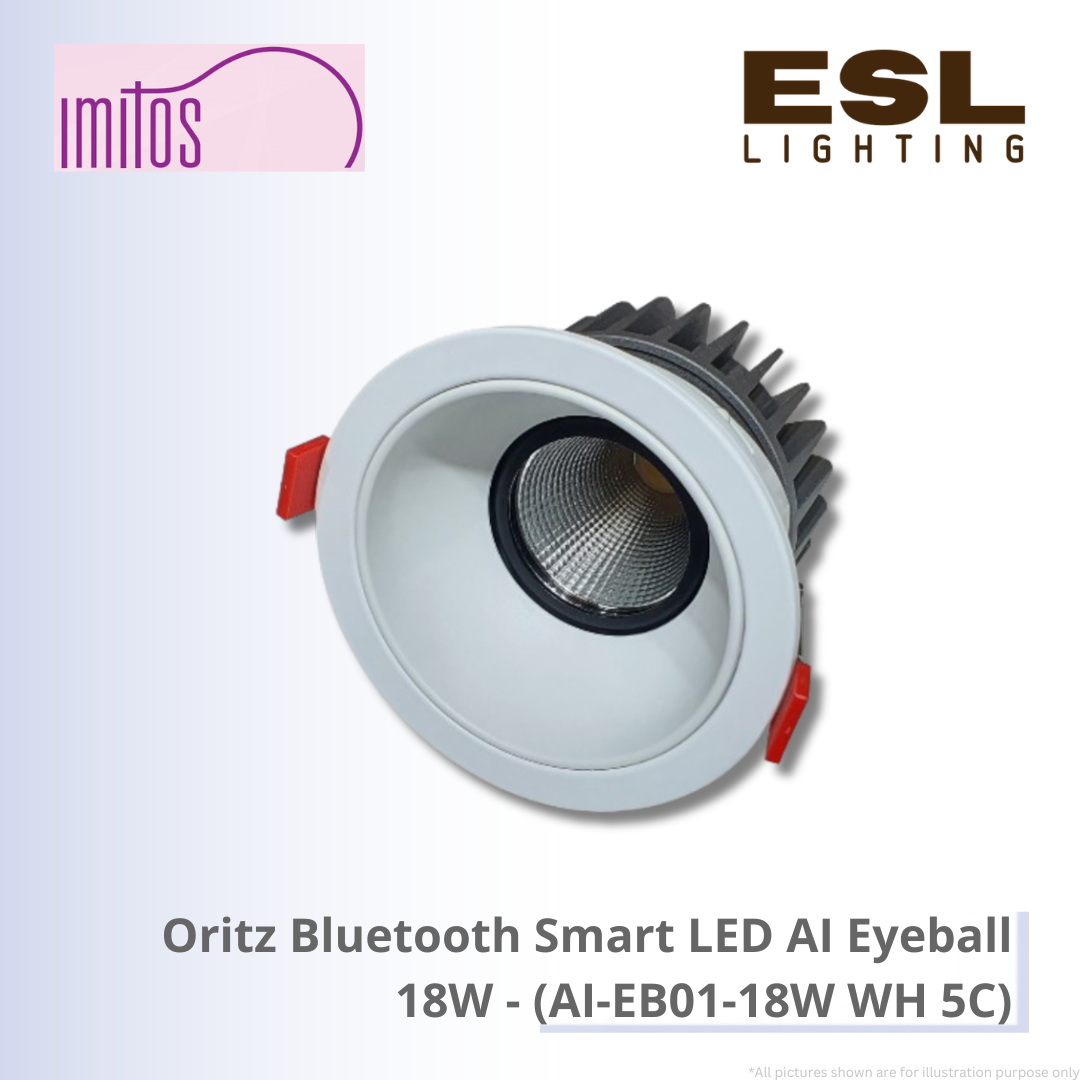 IMITOS Oritz Bluetooth Smart LED AI Eyeball 18W - AI-EB01-18W WH 5C