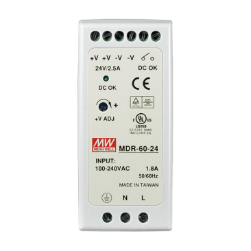 Mean Well MDR-60-24 MDR-20-24 MDR HDR-60 HDR-30 EDR-120-12 EDR-75-12 Single Output Power Supply Unit PSU Din Rail Mounting Slim & Economical Series MeanWell SMPS Malaysia