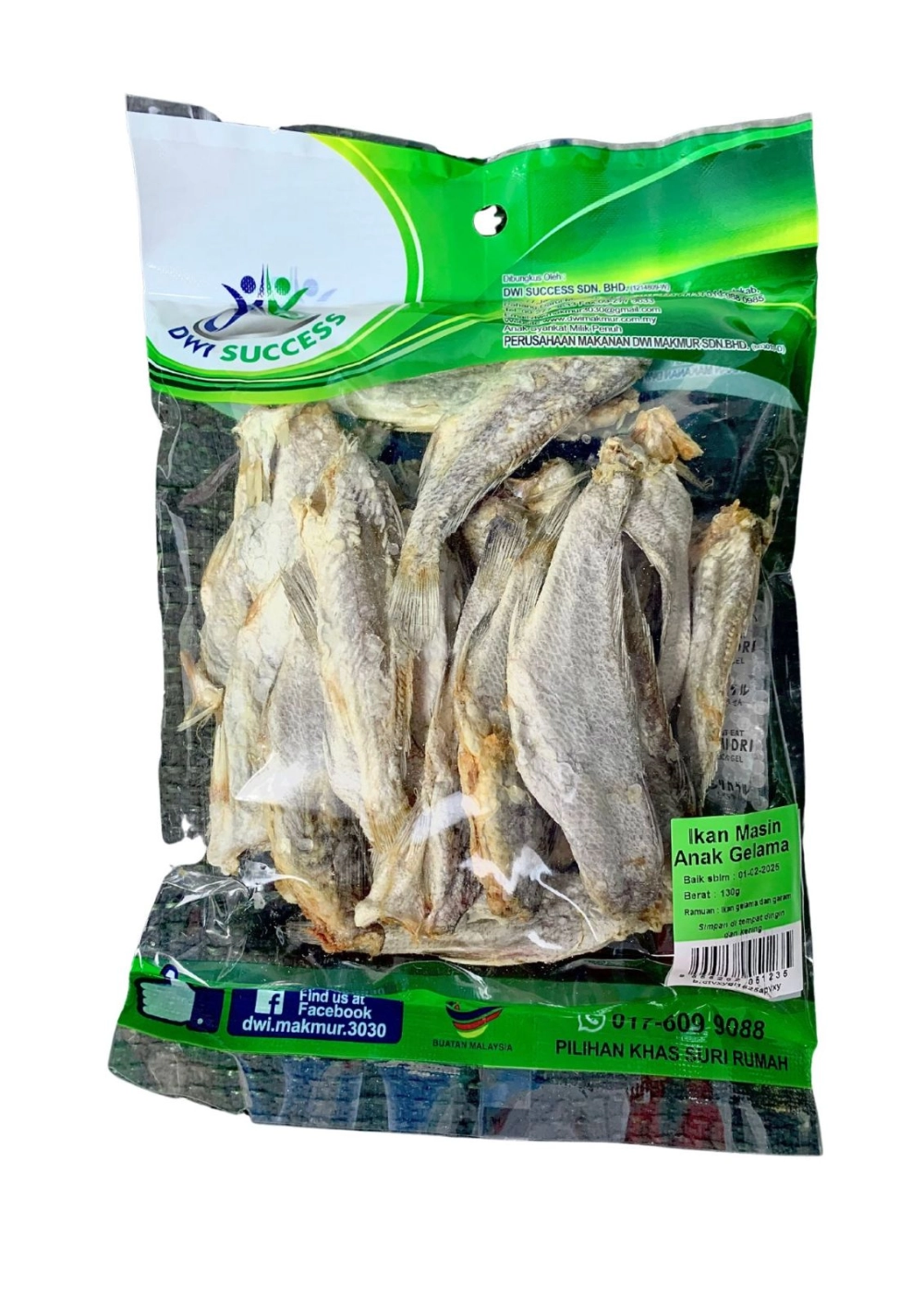 Ikan Masin Anak Gelama 130G RM 3.90 X5 Paket C.Dwi Success