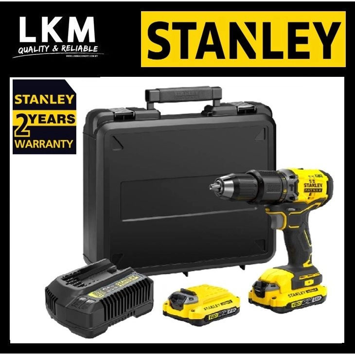 STANLEY SBD715D2K 20V Cordless Brushless Hammer Drill With Battery + 1 Charger