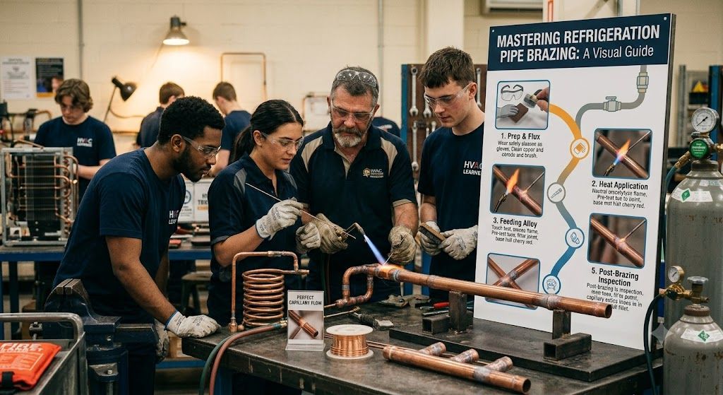 HVAC refrigeration pipe brazing tutorial guide