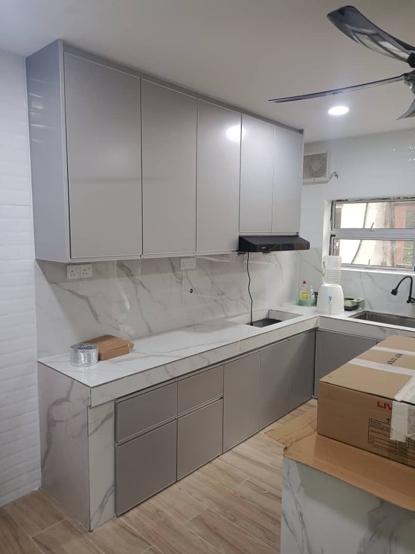 ALUMINIUM ACP KITCHEN CABINET | KITCHEN AT BUKIT JALIL | BELAKONG | SERDANG