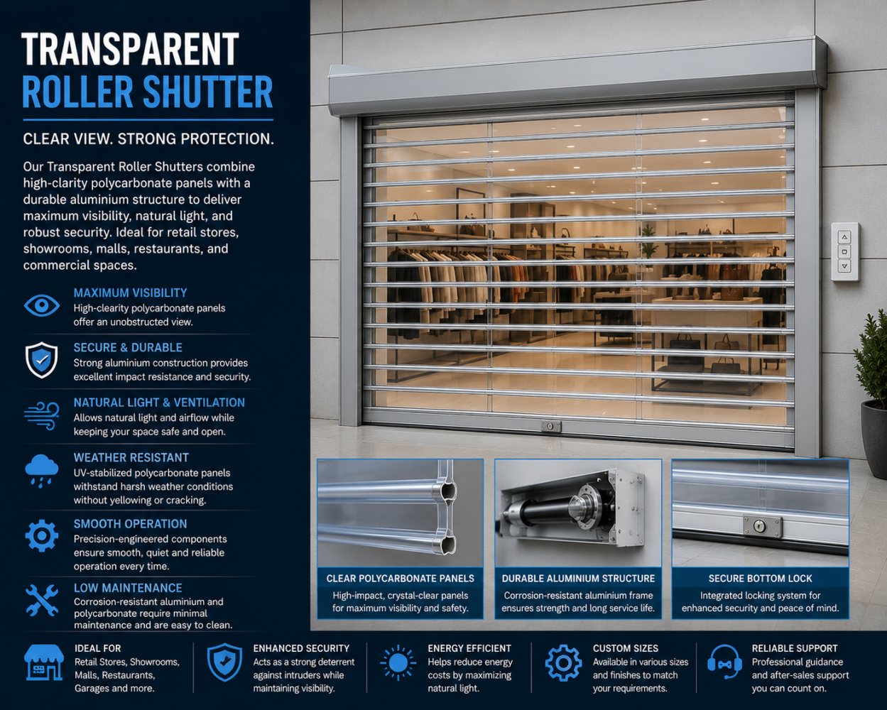 Transparent Roller Shutter