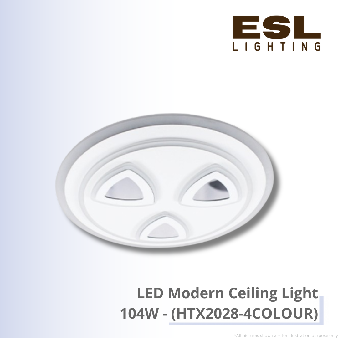 LED Modern Ceiling Light 104W - HTX2028-4COLOUR