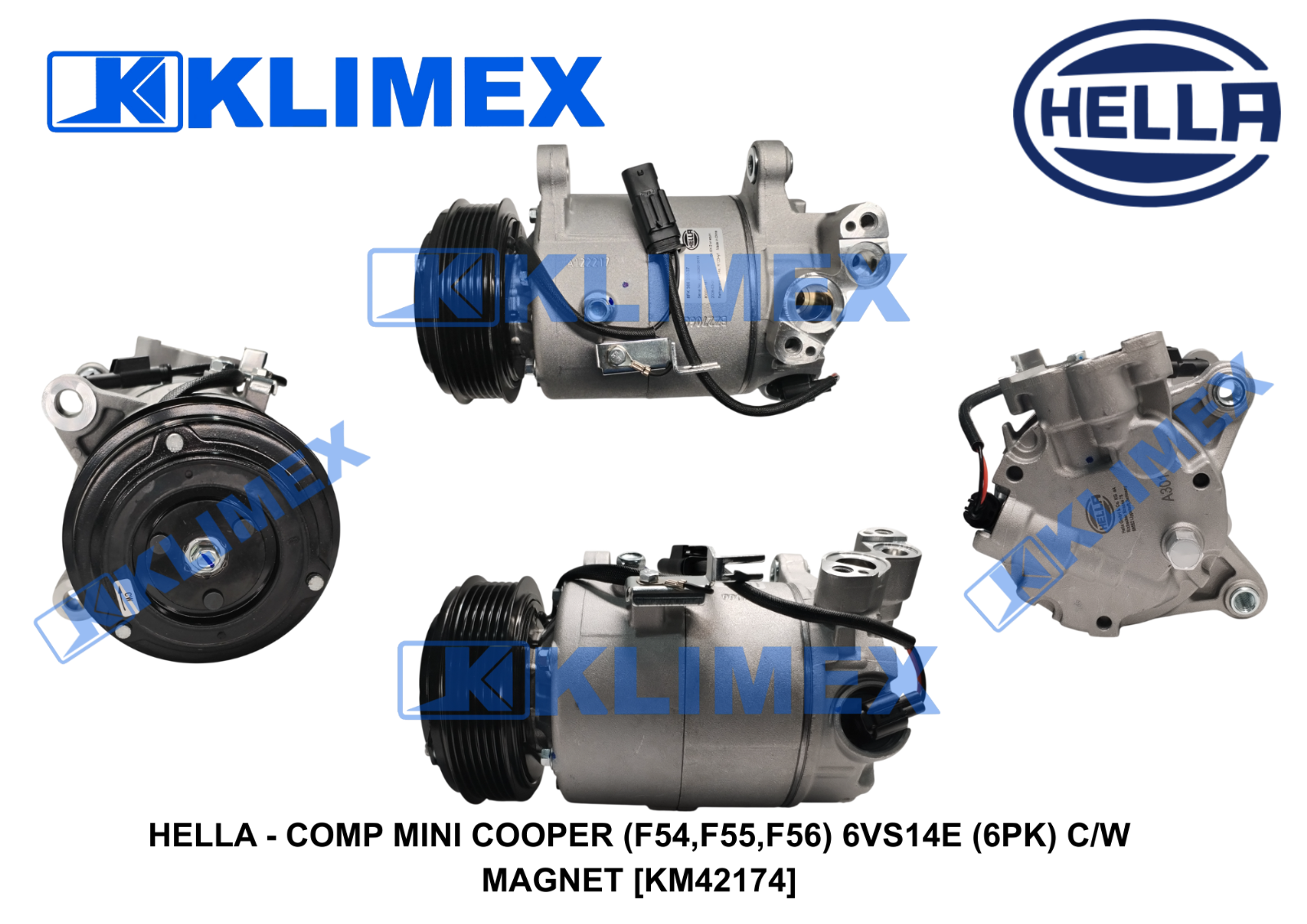 HELLA - COMP MINI COOPER (F54,F55,F56) 6VS14E (6PK) C_W MAGNET [KM42174]