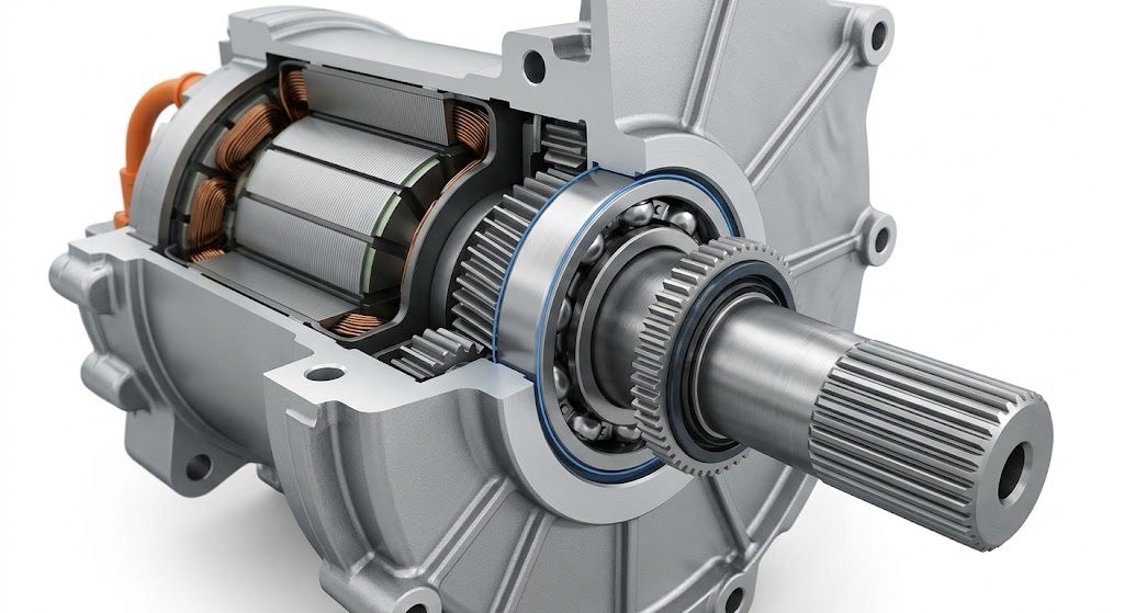 Electric Drive Shaft Bearing Repair