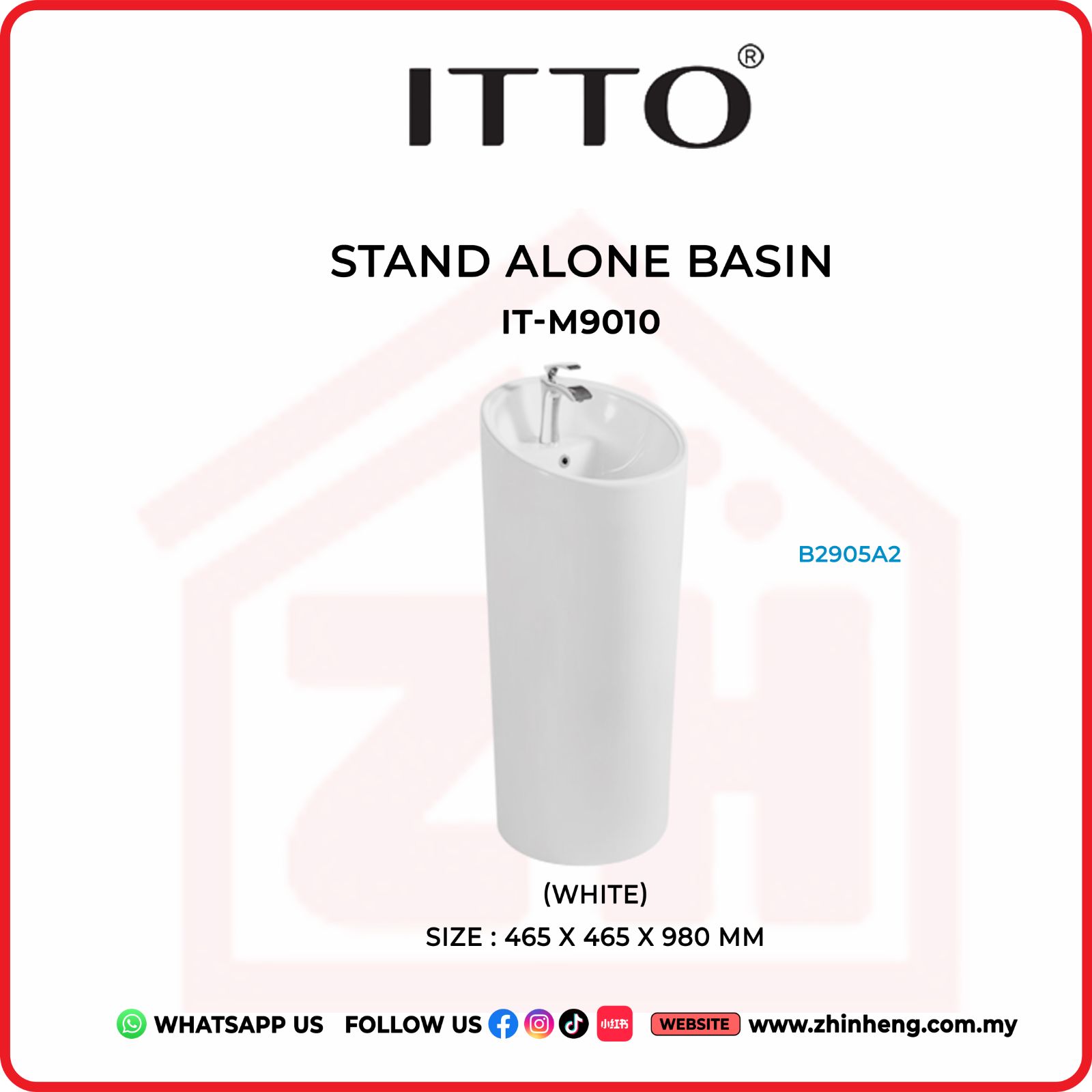 ITTO STAND ALONE BASIN  IT-M9010