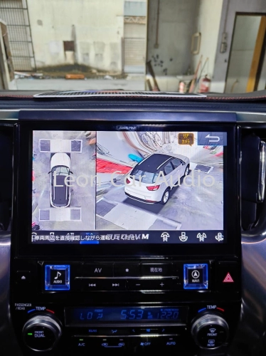 Toyota Alphard Vellfire agh30 alpine player 360 3D Panaromic parking camera system