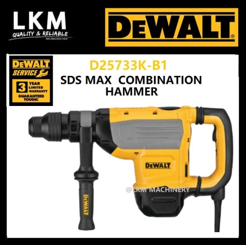 DEWALT D25733K-B1 48MM SDS-MAX COMBINATION HAMMER - WITH ANTI ROTATION SYSTEM