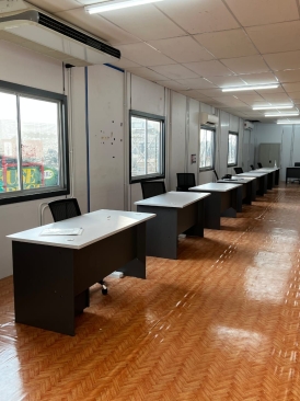 Whole Container Project Site Office Furniture Set Up | Office Workstation Table | Low Back Office Chair | Office Low Cabinet | Full Height Steel Cabinet | Office Furniture Penang | Office Table Penang | Office Chair Penang