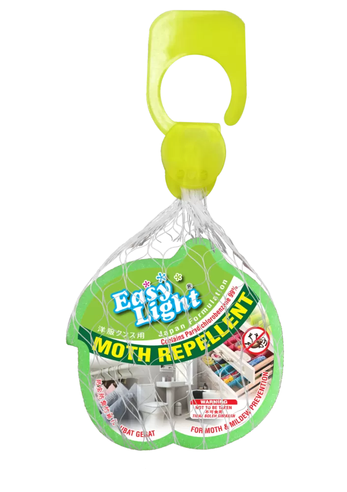 Easylight Moth Repellent 90gm - LE Green (Mothballs / Ubat Gegat)