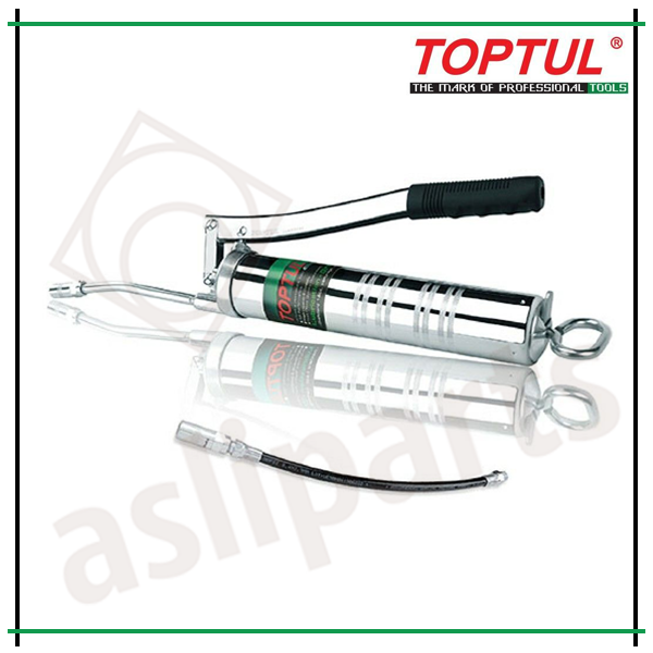 TOPTUL Lubrication Grease Gun Lever Type W/6" Rigid Tube & 12" Flexible Hose JGAE0201