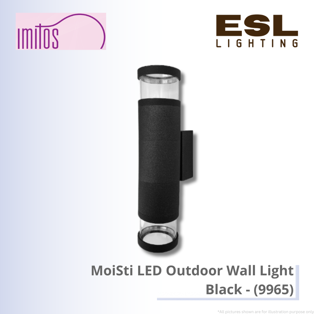 IMITOS MoiSti LED Outdoor Wall Light Black - 9965