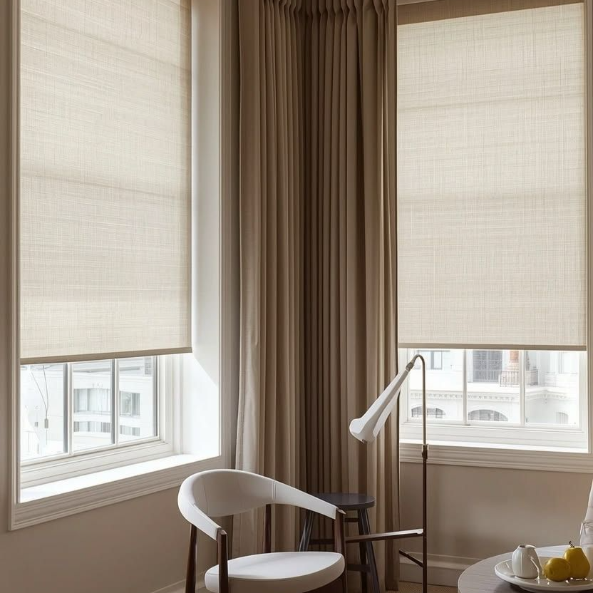Premium Roller Blinds dengan Fabrik Blackout & Sunscreen di Kuala Lumpur & Selangor