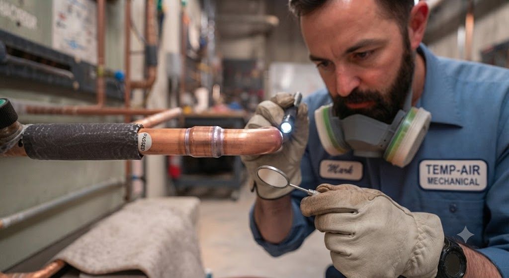 copper refrigeration line brazing step by step