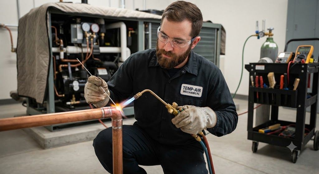 HVAC copper brazing best practices refrigeration