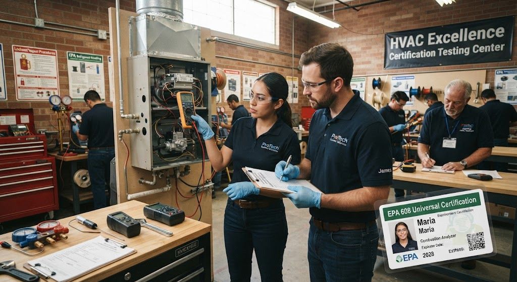 HVAC maintenance training certification