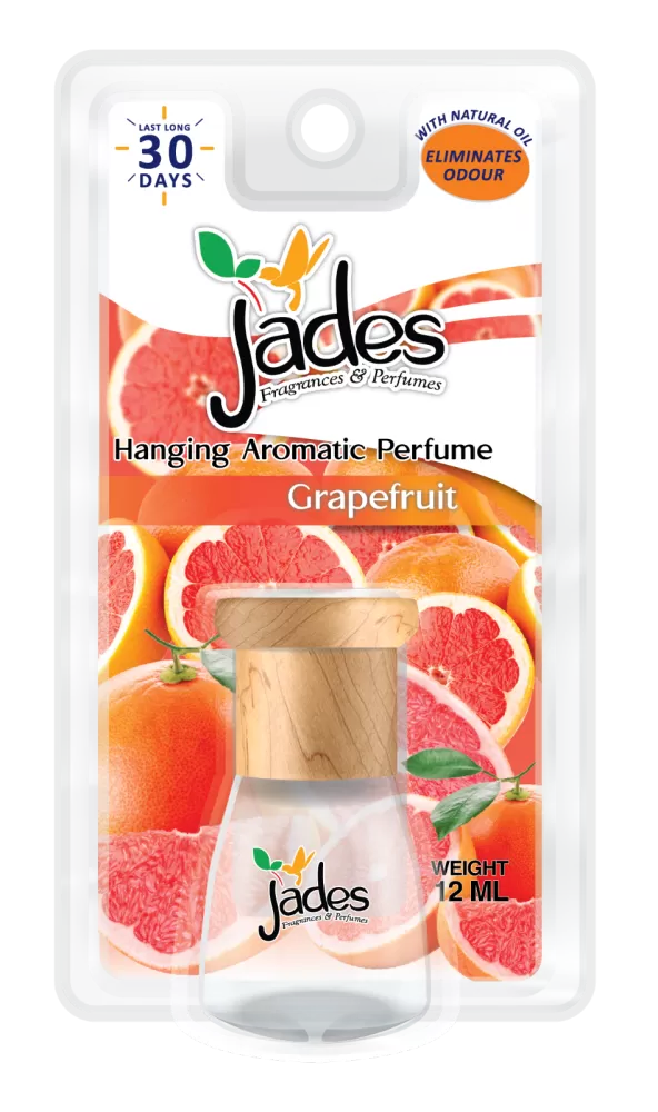 Jades Hanging Aromatic Perfume 12ml - Grapefruit (Air Freshener Car)