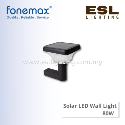 FONEMAX Solar LED Wall Light Square 80W -S-14S-WL IP65