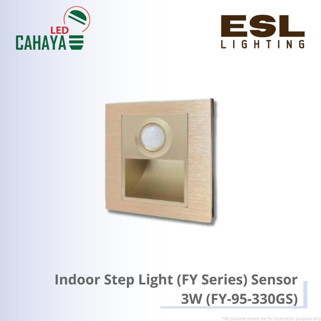 CAHAYA Indoor Step Light with sensor FY Series 3W - FY-95-330GS Gold
