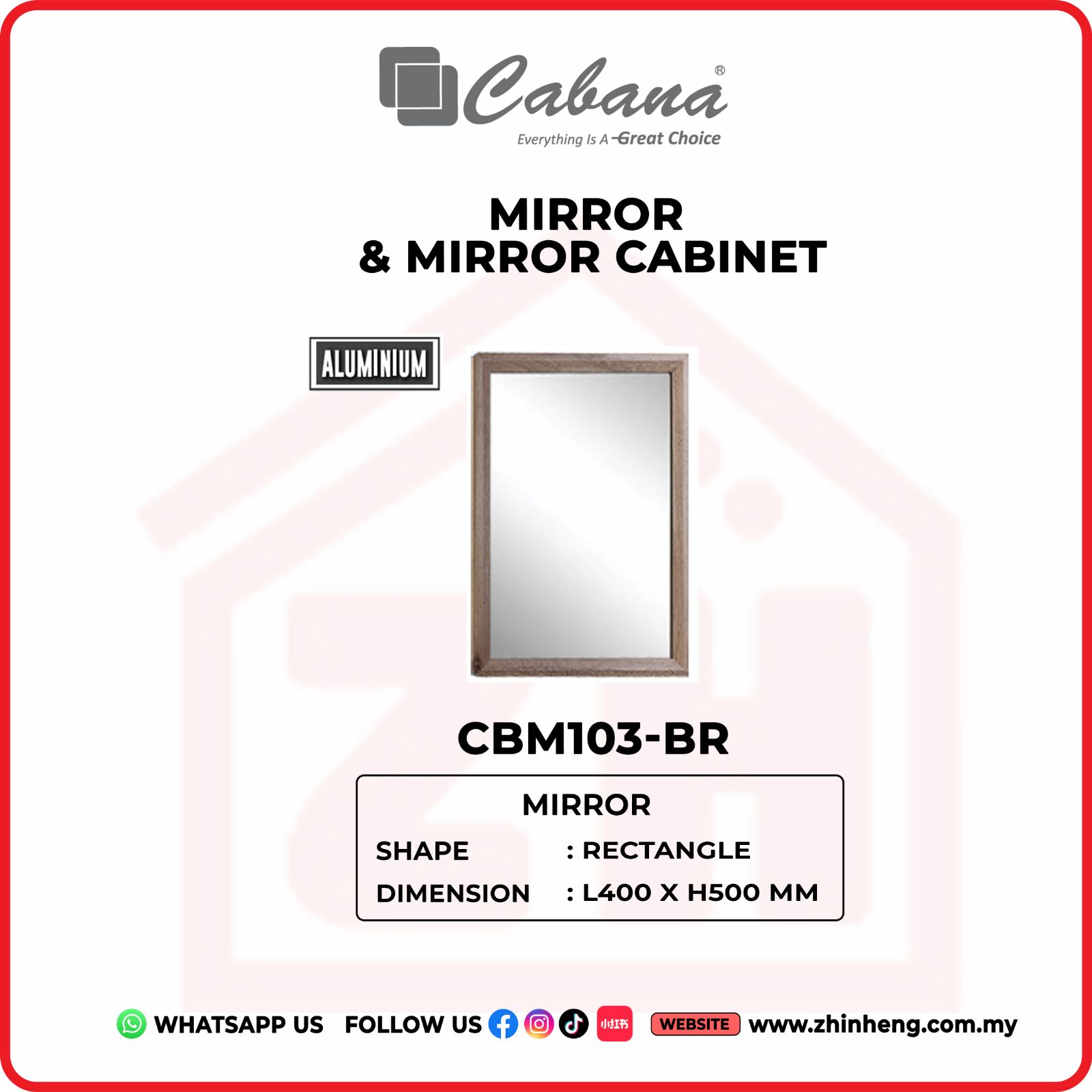 CABANA MIRROR CBM103-BR