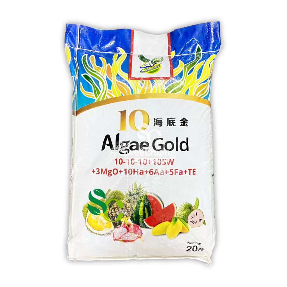GE Algae Gold 10 20kg (10-10-10+10SW+3MgO+10Ha+6Aa+5Fa+TE) 