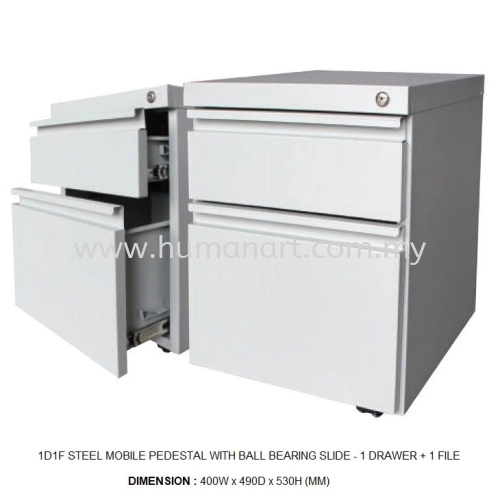 OFFICE STEEL MOBILE PEDESTAL 1D1F AS 182 - sri petaling | seri kembangan | punchong