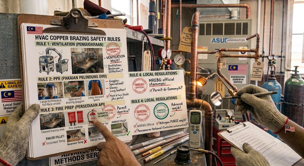 HVAC copper brazing safety rules