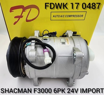 FDWK 17 0487 Shacman Truck F3000 6PK Import SDL Compressor (NEW)