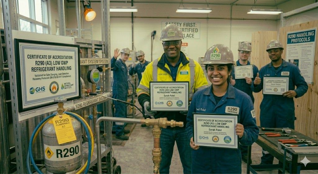 R290 low GWP refrigerant certification