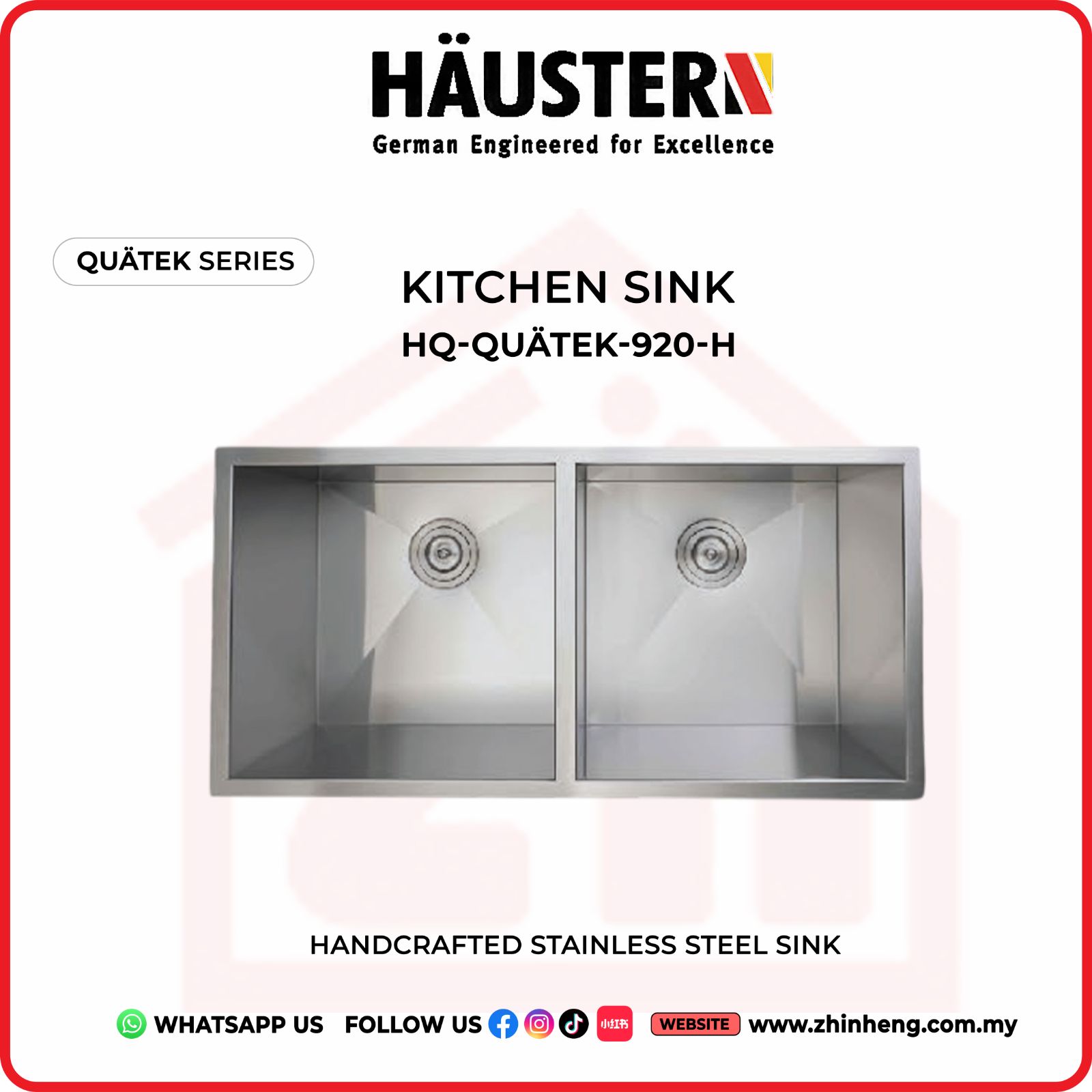 ​​​​​​​HAUSTERN QUATEK KITCHEN SINK HQ-QUATEK-920-H
