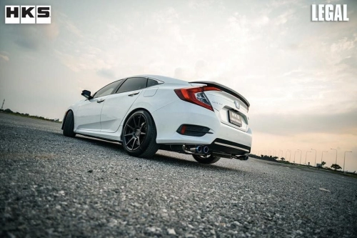 HKS LEGAL HONDA CIVIC FC 1.5T TWIN DUAL TITANIUM MUFFLE