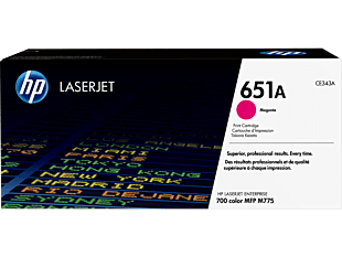 HP 651A Magenta Original LaserJet Toner Cartridge CE343A