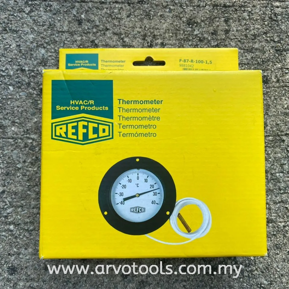 REFCO F-87-R-100-1,5 THERMOMETER WITH CAPILLARY TUBE (1.5M) Selangor ...