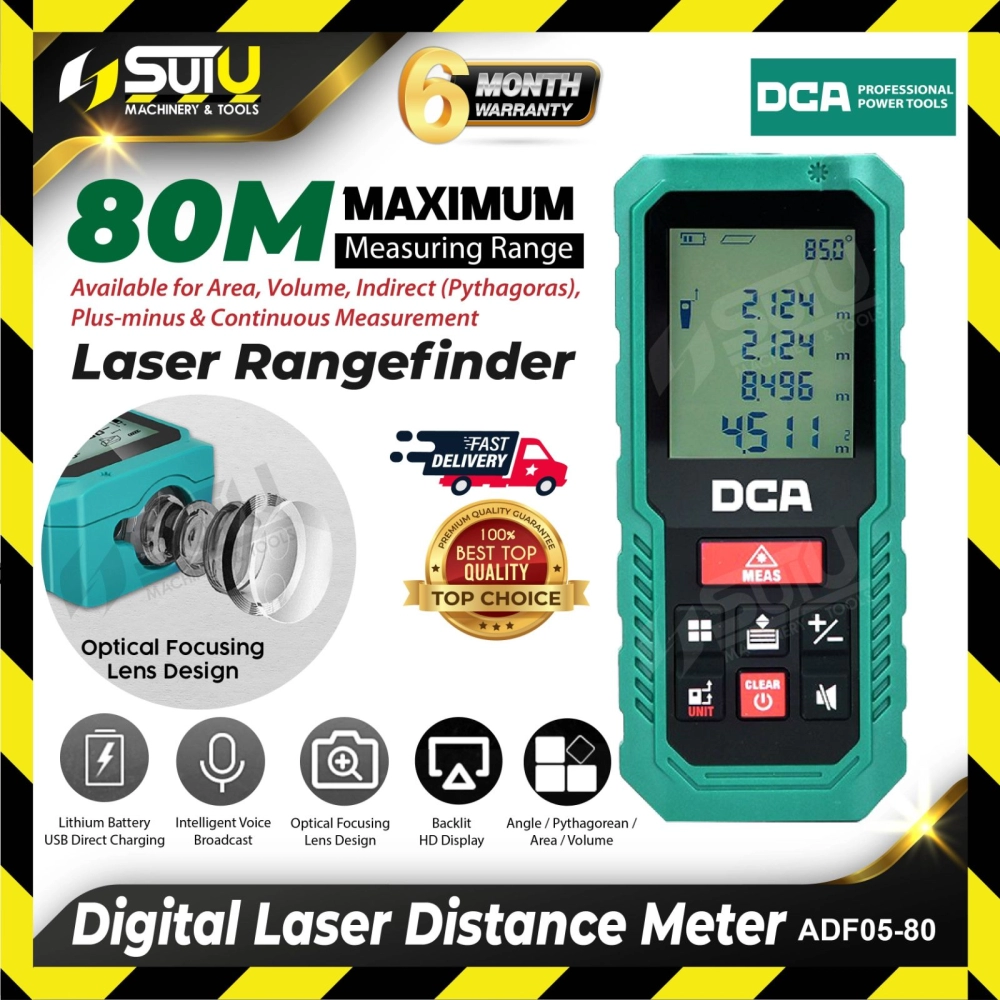 DCA ADF05-80 / ADF0580 80M Laser Distance Meter