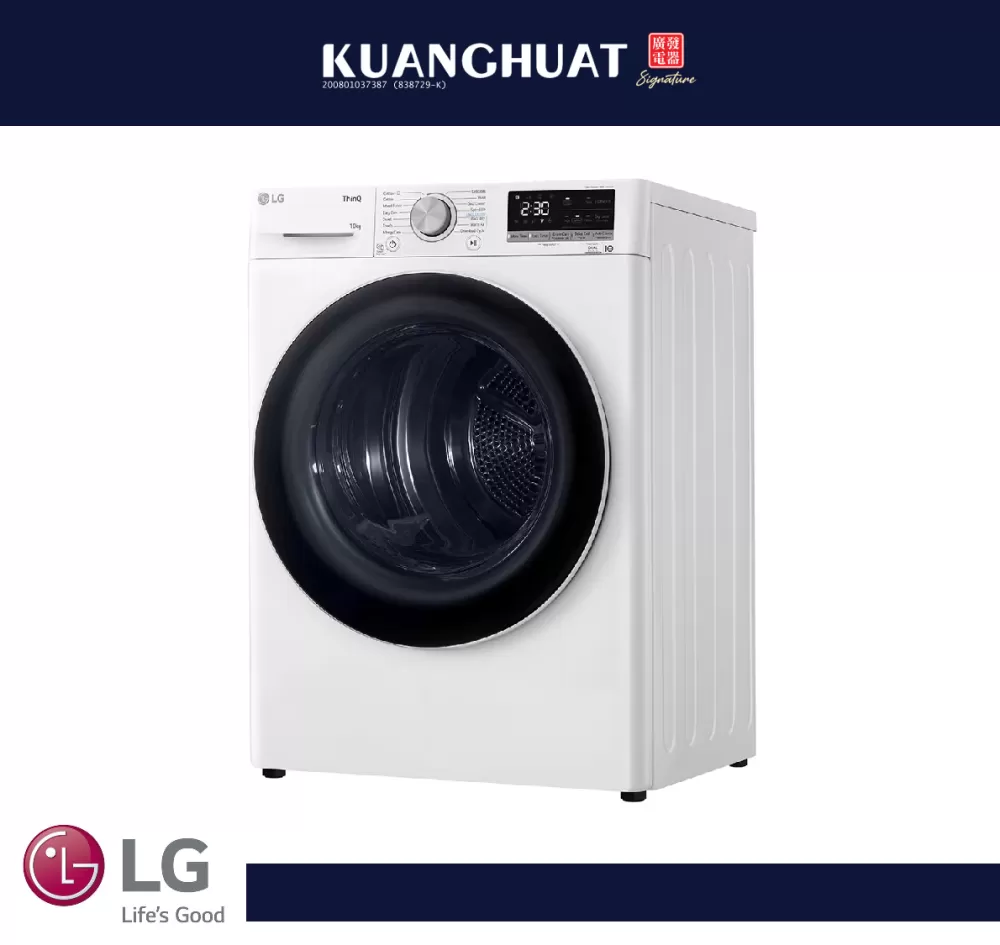 LG 10kg Dual Inverter Heat Pump Dryer with Auto Cleaning Condenser RH10VHP2W