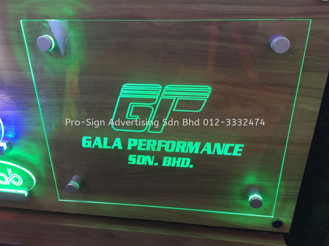 ACRYLIC ENGRAVING LED SIGNAGE