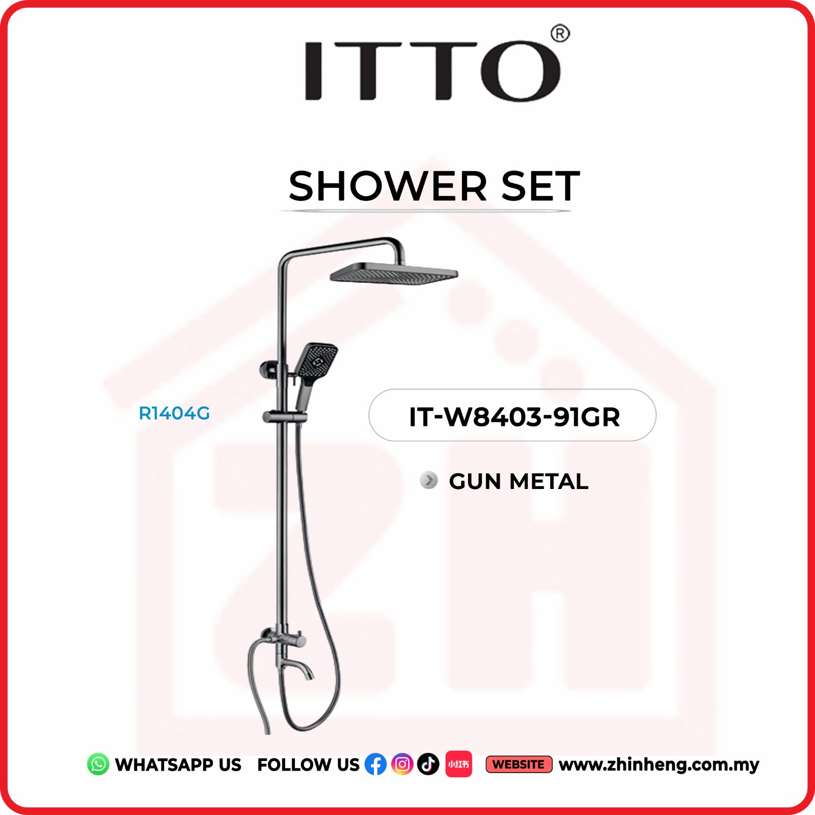 ITTO SHOWER SET  IT-W8403-91GR