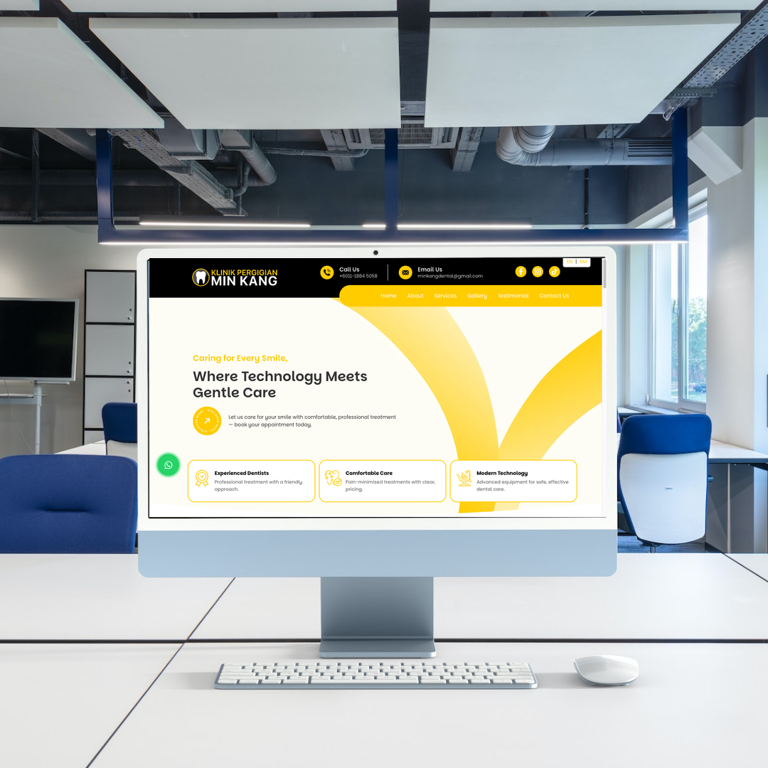 Kiara Min Kang Dental Sdn Bhd Web Design | SEO | Digital Marketing | Johor