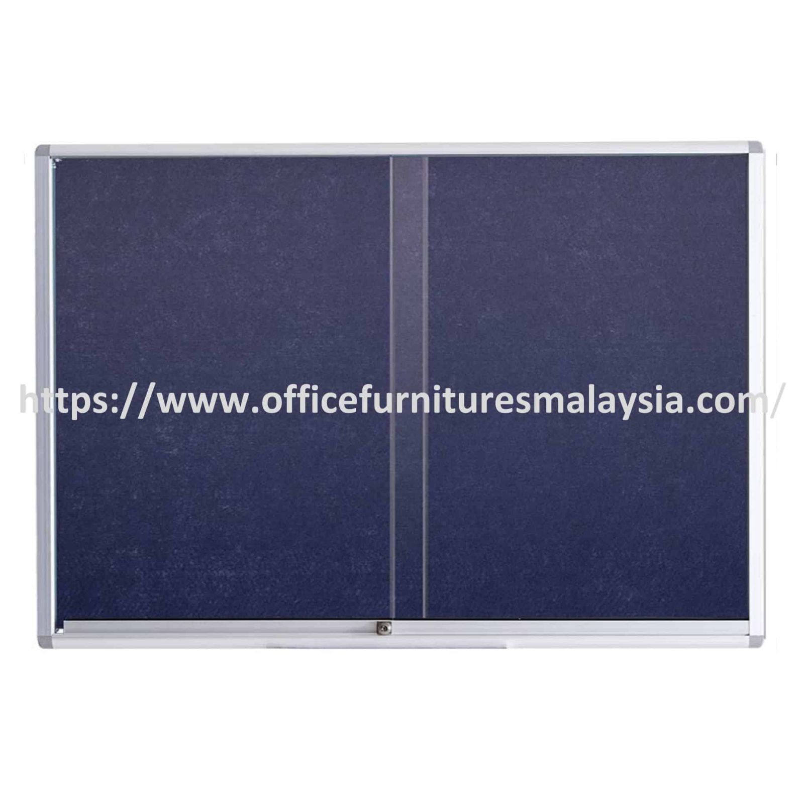4 ft x 12 ft Sliding Glass Door With Notice Velvet Board OFMVG412
